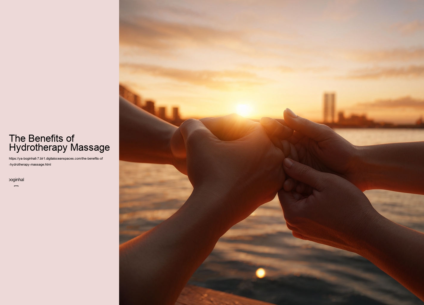 The Benefits of Hydrotherapy Massage